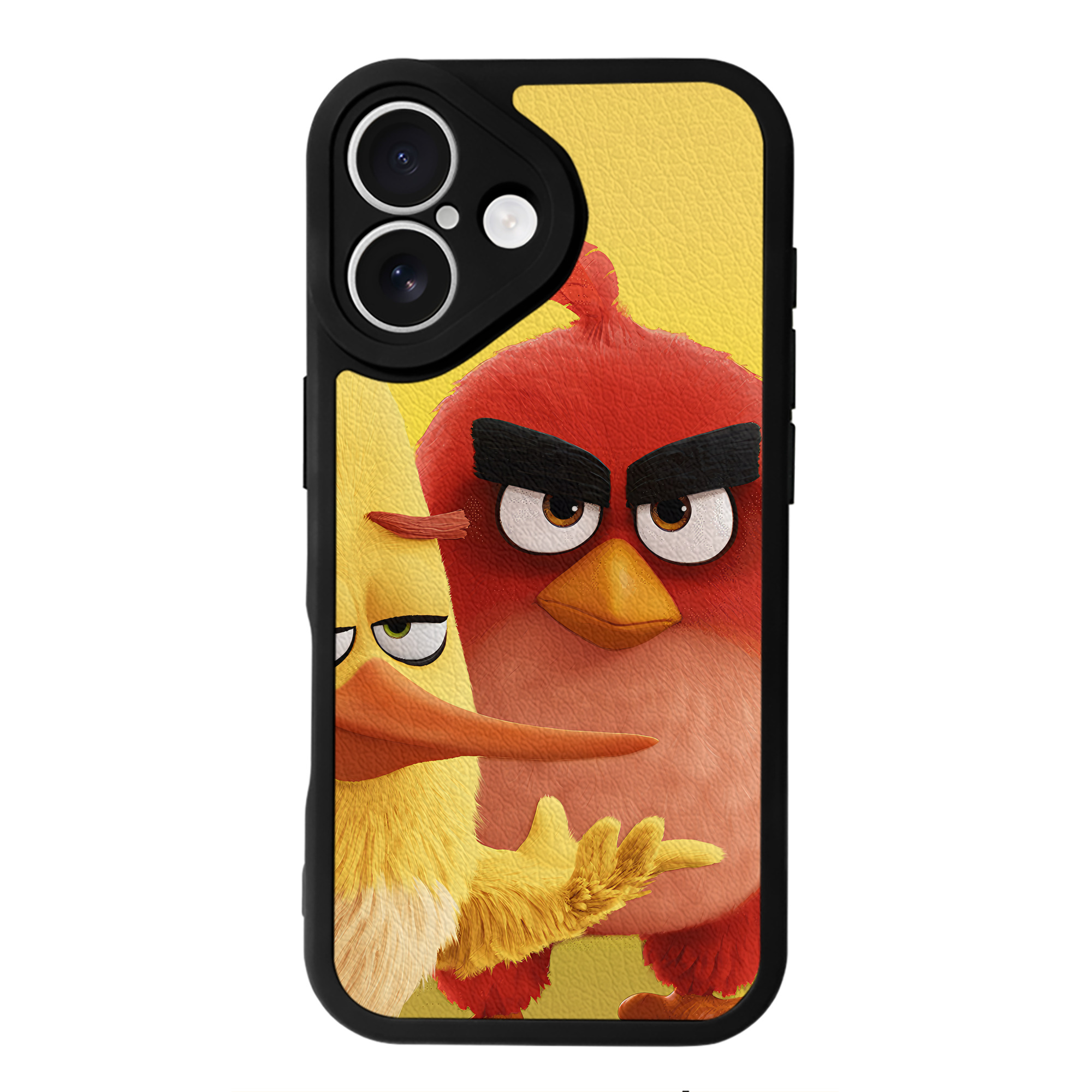 （画像用） Angry Birds アングリーバード 【iPhone 16シリーズ対応】シリコンスマホケース（レザー調） 材質：シリコン